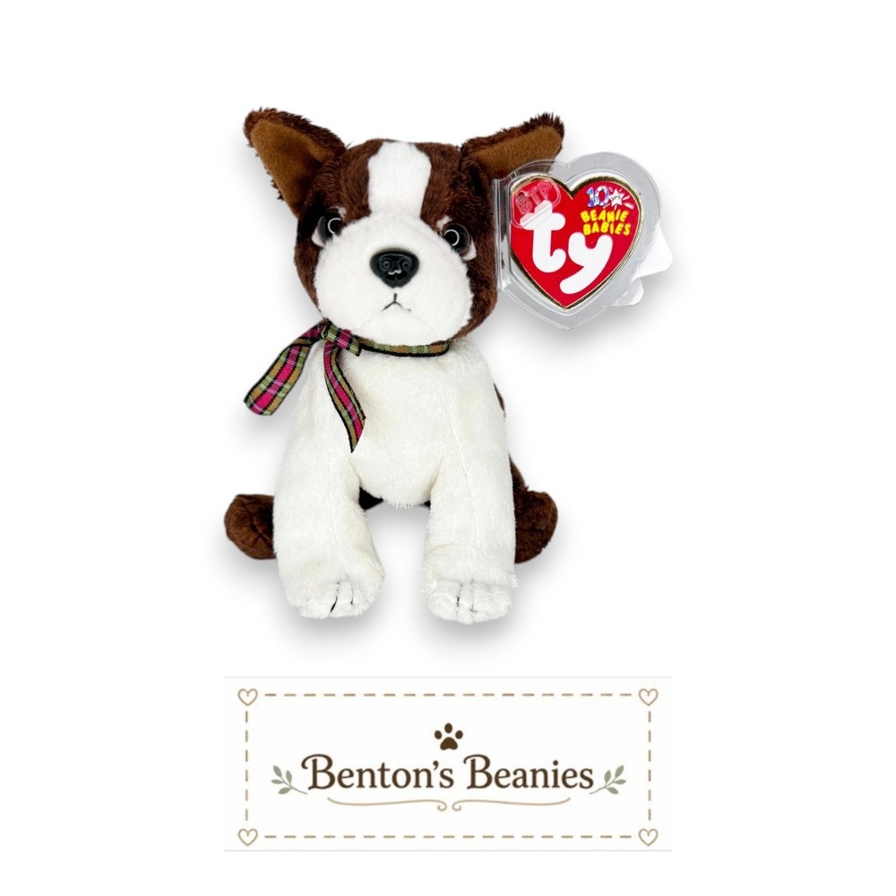 Sport the Dog Ty Beanie Baby | Loyal Boston Buddy ⚾ | Mint Heart Tag ⭐